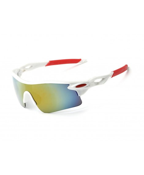  Shatterproof Windproof Dust-proof UV400 Protection  Sunglasses - Cycling Fishing Baseball Running Outdoors (White