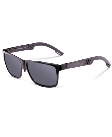  Duco Men's Sports Style Polarized Sunglasses Driver Glasses  2217 Black Frame Gray Lens: Sunglasses & Eyewear