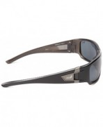  Coleman Grizzly Polarized Rectangular Sunglasses,Shiny Black ,139 mm: Sunglasses & Eyewear